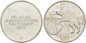 SCHWEIZ - Schützentaler, Schützenmedaillen & Schützenvaria
Bern
Silbermedaille 1972. Niederbipp. 50 Jahre Juraschützen. 14.98 g. Polierte Platte. FD...