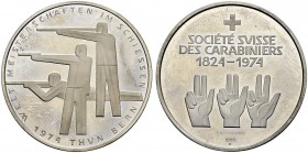 SCHWEIZ - Schützentaler, Schützenmedaillen & Schützenvaria
Bern
Silbermedaille 1974. Thun. Weltmeisterschaften im Schiessen. Société Suisse des Cara...