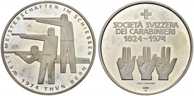 SCHWEIZ - Schützentaler, Schützenmedaillen & Schützenvaria
Bern
Silbermedaille 1974. Thun. Weltmeisterschaften im Schiessen. Societa Svizzera dei Ca...