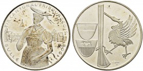 SCHWEIZ - Schützentaler, Schützenmedaillen & Schützenvaria
Freiburg / Fribourg
Silbermedaille 1968. Bulle. Tir cantonal. 15.01 g. FDC / Uncirculated...