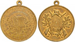 SCHWEIZ - Schützentaler, Schützenmedaillen & Schützenvaria
Genf / Genève
Bronzemedaille 1887. Genève. Tir fédéral. 18.71 g. Richter (Schützenmedaill...