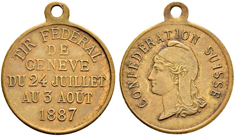 SCHWEIZ - Schützentaler, Schützenmedaillen & Schützenvaria
Genf / Genève
Bronz...