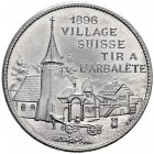 SCHWEIZ - Schützentaler, Schützenmedaillen & Schützenvaria
Genf / Genève
Aluminiummedaille 1896. Genève. Exposition nationale. Tir à l'arbalète. Ein...