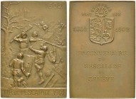 SCHWEIZ - Schützentaler, Schützenmedaillen & Schützenvaria
Genf / Genève
Bronzemedaille 1902. Genève. Exercices de l'Arquebuse et de la Navigation. ...