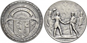 SCHWEIZ - Schützentaler, Schützenmedaillen & Schützenvaria
Genf / Genève
Silbermedaille 1914. Genève. Tir cantonal du centenaire. 39.46 g. Richter (...