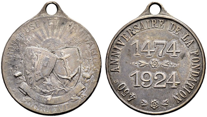 SCHWEIZ - Schützentaler, Schützenmedaillen & Schützenvaria
Genf / Genève
Silbe...