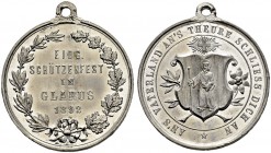 SCHWEIZ - Schützentaler, Schützenmedaillen & Schützenvaria
Glarus
Blei-/Zinnmedaille 1892. Glarus. Eidgenössisches Schützenfest. 11.30 g. Richter (S...