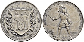 SCHWEIZ - Schützentaler, Schützenmedaillen & Schützenvaria
Graubünden
Silbermedaille 1900. Chur. Graubündnerisches Kantonalschützenfest. 16.73 g. Ri...