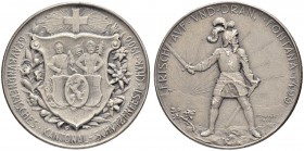 SCHWEIZ - Schützentaler, Schützenmedaillen & Schützenvaria
Graubünden
Silbermedaille 1900. Chur. Graubündnerisches Kantonalschützenfest. 16.77 g. Ri...