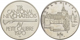 SCHWEIZ - Schützentaler, Schützenmedaillen & Schützenvaria
Neuenburg / Neuchâtel
Silbermedaille 1970. Neuchâtel. Tir cantonal au petit calibre. 15.1...