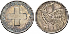 SCHWEIZ - Schützentaler, Schützenmedaillen & Schützenvaria
Schwyz
Silbermedaille 1953. Lachen. Eidgenössisches Kleinkaliberschützenfest. 15.10 g. Ri...
