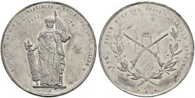 SCHWEIZ - Schützentaler, Schützenmedaillen & Schützenvaria
St. Gallen
Blei-/Zinnmedaille 1874. St. Gallen. Eidgenössisches Schützenfest. 19.91 g. Ri...