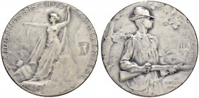 SCHWEIZ - Schützentaler, Schützenmedaillen & Schützenvaria
St. Gallen
Silbermedaille 1904. St. Gallen. Eidgenössisches Schützenfest. 15.80 g. Richte...