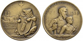 SCHWEIZ - Schützentaler, Schützenmedaillen & Schützenvaria
St. Gallen
Bronzemedaille 1922. St. Gallen. Bezirksschützenverband. Jungschützen-Kurs. 8....