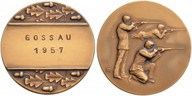 SCHWEIZ - Schützentaler, Schützenmedaillen & Schützenvaria
St. Gallen
Kupfermedaille 1957. Gossau. 19.59 g. Richter (Schützenmedaillen) 1229Aa (Ausg...