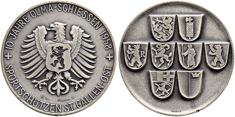 SCHWEIZ - Schützentaler, Schützenmedaillen & Schützenvaria
St. Gallen
Silberme...