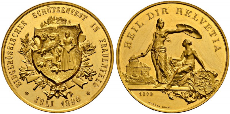 SCHWEIZ - Schützentaler, Schützenmedaillen & Schützenvaria
Thurgau
Goldmedaill...