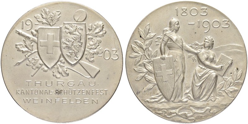 SCHWEIZ - Schützentaler, Schützenmedaillen & Schützenvaria
Thurgau
Silbermedai...
