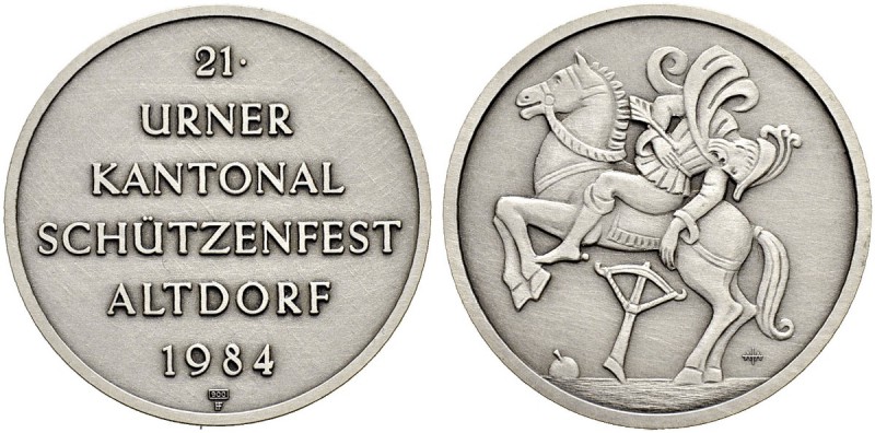 SCHWEIZ - Schützentaler, Schützenmedaillen & Schützenvaria
Uri
Silbermedaille ...