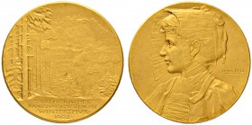 SCHWEIZ - Schützentaler, Schützenmedaillen & Schützenvaria
Zürich
Goldmedaille 1902. Winterthur. Zürcherisches Kantonalschützenfest. 7.72 g. Richter...