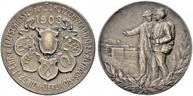 SCHWEIZ - Schützentaler, Schützenmedaillen & Schützenvaria
Zürich
Silbermedaille 1903. Zürich-Oerlikon. 1. Ehr- & Freischiessen des Schützenverbande...