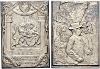 SCHWEIZ - Schützentaler, Schützenmedaillen & Schützenvaria
Zürich
Silbermedaille 1907. Zürich. Eidgenössisches Schützenfest. 70.36 g. Richter (Schüt...