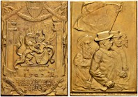 SCHWEIZ - Schützentaler, Schützenmedaillen & Schützenvaria
Zürich
Bronzemedaille 1907. Zürich. Eidgenössisches Schützenfest. 71.52 g. Richter (Schüt...