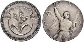 SCHWEIZ - Schützentaler, Schützenmedaillen & Schützenvaria
Zürich
Silbermedaille 1921. Hirslanden-Zürich. Infanterie-Schiessverein. Fahnenweihe. 10....