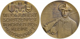 SCHWEIZ - Schützentaler, Schützenmedaillen & Schützenvaria
Zürich
Bronzemedaille 1926. Horgen. VII. Eidgenössisches Flobertschützenfest. Kleine Meis...