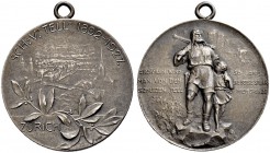 SCHWEIZ - Schützentaler, Schützenmedaillen & Schützenvaria
Zürich
Silbermedaille 1927. Zürich. Schützenverein Tell-Jubiläum 1892-1927. 11.38 g. Rich...