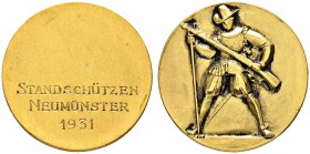 SCHWEIZ - Schützentaler, Schützenmedaillen & Schützenvaria
Zürich
Goldmedaille 1931. Neumünster. Standschützen. 9.51 g. Richter (Schützenmedaillen) ...
