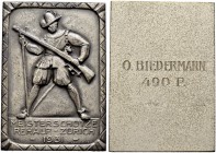 SCHWEIZ - Schützentaler, Schützenmedaillen & Schützenvaria
Zürich
Silbermedaille 1931. Rehalp-Zürich. Meisterschütze. 54.62 g. Richter (Schützenmeda...