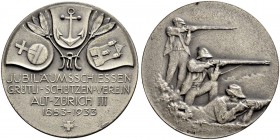 SCHWEIZ - Schützentaler, Schützenmedaillen & Schützenvaria
Zürich
Silbermedaille 1933. Alt-Zürich III. Jubiläumsschiessen Grütli-Schützen-Verein 188...