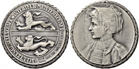 SCHWEIZ - Schützentaler, Schützenmedaillen & Schützenvaria
Zürich
Silbermedaille 1938. Winterthur. Schützengesellschaft. Meisterschaft. 78.72 g. Ric...