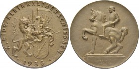 SCHWEIZ - Schützentaler, Schützenmedaillen & Schützenvaria
Zürich
Bronzemedaille 1938. Zürich. Kleinkaliberschiessen. 112.37 g. Richter (Schützenmed...