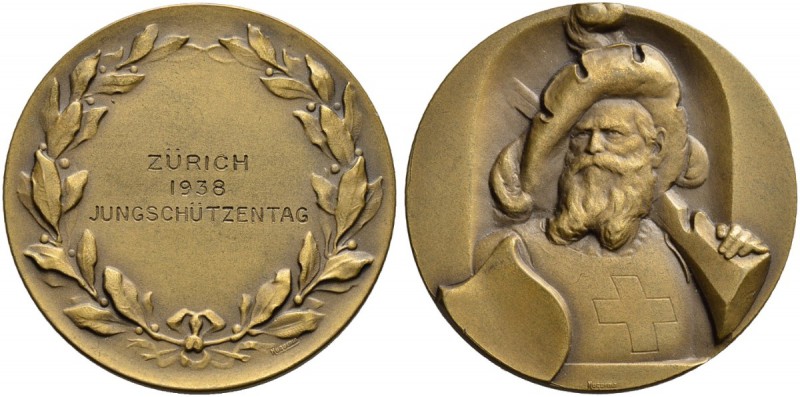 SCHWEIZ - Schützentaler, Schützenmedaillen & Schützenvaria
Zürich
Bronzemedail...