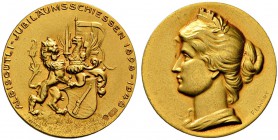 SCHWEIZ - Schützentaler, Schützenmedaillen & Schützenvaria
Zürich
Goldmedaille 1948. Albisgütli (Zürich). Albisgütli-Jubiläumsschiessen 1898-1948. 11....