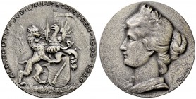 SCHWEIZ - Schützentaler, Schützenmedaillen & Schützenvaria
Zürich
Versilberte Bronzemedaille 1948. Albisgütli (Zürich). Albisgütli-Jubiläumsschiessen ...