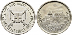 SCHWEIZ - Schützentaler, Schützenmedaillen & Schützenvaria
Zürich
Silbermedaille 1969. Erlenbach. 100 Jahre Schützengesellschaft. 14.92 g. FDC / Unc...