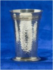 SCHWEIZ - SCHÜTZENPOKALE UND SCHÜTZENMEMORABILIA
Bern
Schützenbecher in Silber mit vergoldetem Innenbereich 1921. Jnterlaken. Bernisches Kantonalsch...