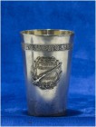 SCHWEIZ - SCHÜTZENPOKALE UND SCHÜTZENMEMORABILIA
Bern
Schützenbecher in Silber mit vergoldetem Innenbereich 1924. Malleray. Tir du jubilé. 65.00 g. ...