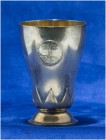 SCHWEIZ - SCHÜTZENPOKALE UND SCHÜTZENMEMORABILIA
Bern
Schützenbecher in Silber mit vergoldetem Innenbereich 1926. Bern. Kantonalschützenfest. 71.00 ...