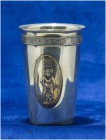 SCHWEIZ - SCHÜTZENPOKALE UND SCHÜTZENMEMORABILIA
Bern
Schützenbecher in Silber mit vergoldetem Innenbereich 1914. Bern. Landesausstellungs-Schiessen...