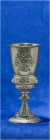 SCHWEIZ - SCHÜTZENPOKALE UND SCHÜTZENMEMORABILIA
Fribourg
Schützenpokal in Silber mit vergoldetem Innenbereich 1881. Fribourg. Tir fédéral. 172.00 g...