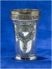 SCHWEIZ - SCHÜTZENPOKALE UND SCHÜTZENMEMORABILIA
Fribourg
Schützenbecher in Silber mit vergoldetem Innenbereich 1905. Fribourg. Tir cantonal. 100.00...