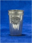 SCHWEIZ - SCHÜTZENPOKALE UND SCHÜTZENMEMORABILIA
Waadt
Schützenbecher in Silber 1906. Nyon. Tir cantonal vaudois. 49.00 g. Martin 574. Selten / Rare...