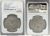 Hupeh. Hsüan-t'ung Dollar ND (1909-1911) AU Details (Chopmarked, Graffiti) NGC, Ching mint, KM-Y131, L&M-187. Satiny and attractive with hints of stee...