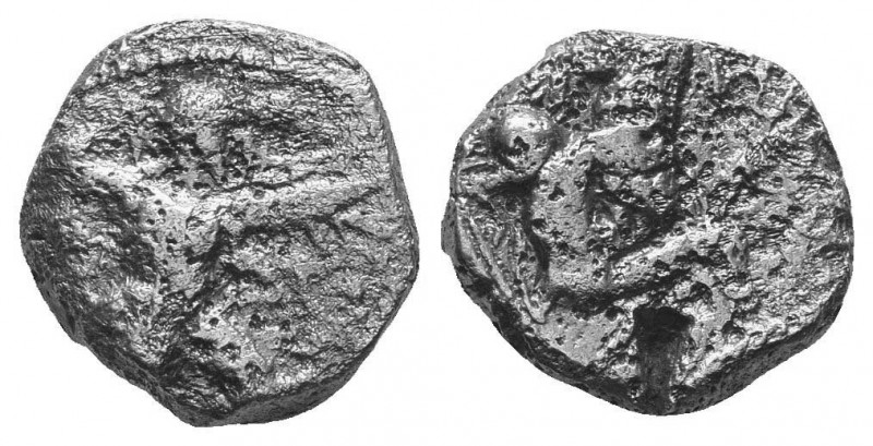 Cyprus, Kition AR Tetraobol. Baalmelek II, circa 425-400 BC.

Condition: Very Fi...