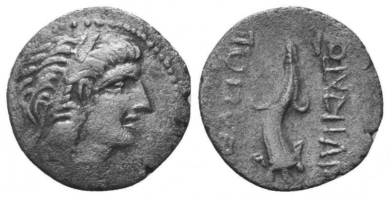 SELEUKID EMPIRE. Demetrios I Soter. 162-150 BC. AR Drachm. Imitation struck in C...