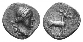 ASIA MINOR, Greek Obols. 5th - 3rd century BC. AR 

Condition: Very Fine

Weight: 0.50 gr
Diameter: 7 mm